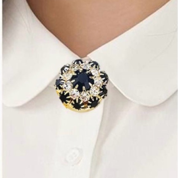 VTG Gold Concentric Circle Brooch - Picture 15 of 16